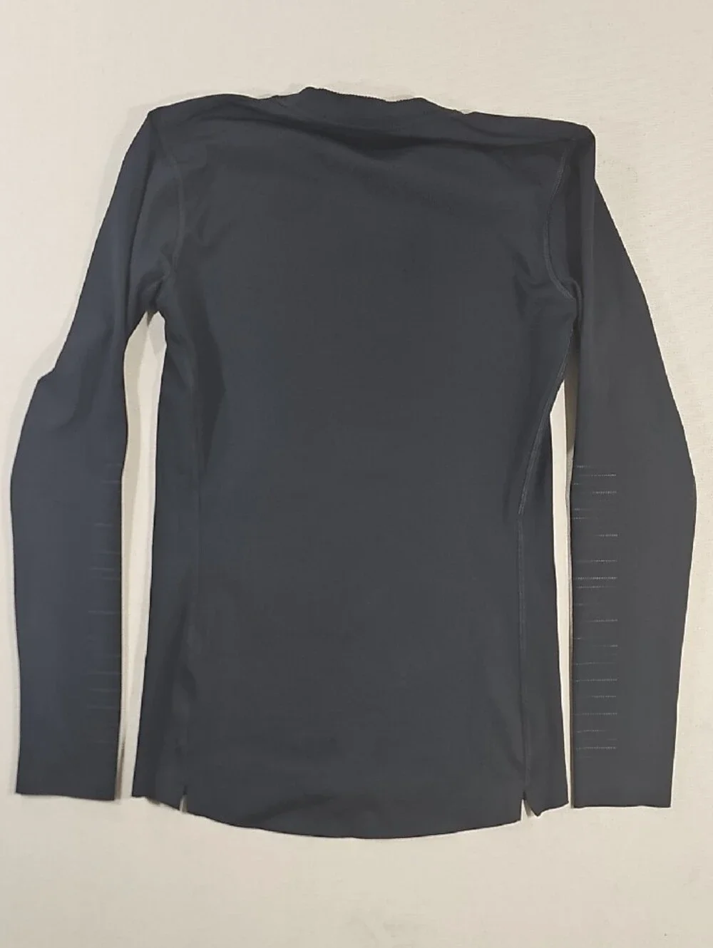 Nike Black Long Sleeve Dri-FIT Top with Silver Swoosh